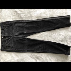 Velvet tuxedo pants.